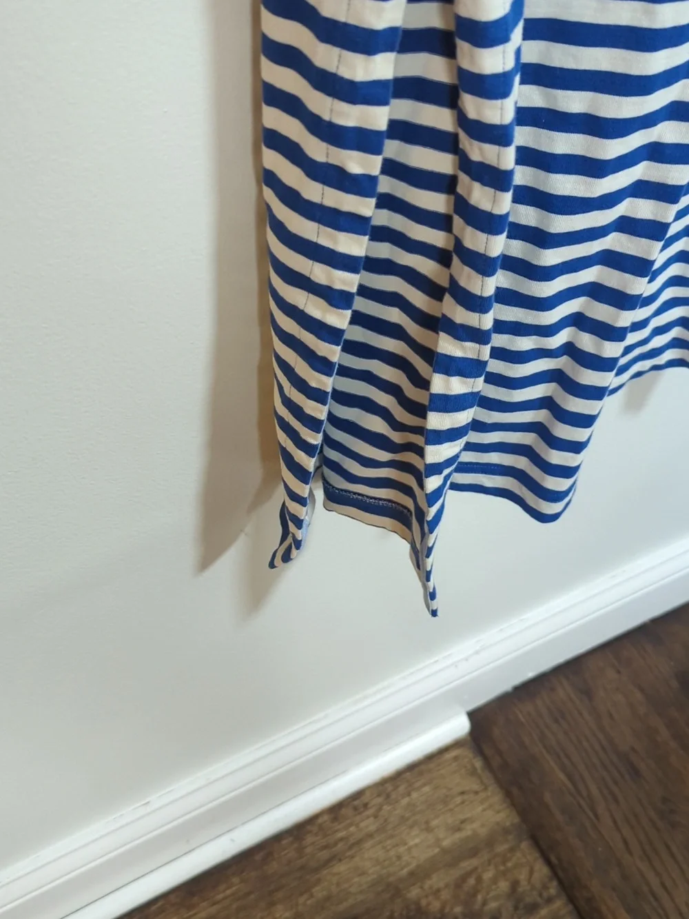 J.Crew Nautical Striped‎ Lace Up Maxi Dress | Red White & Blue Size Medium